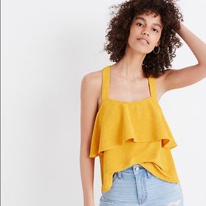 Madewell Texture & Thread Tiered Tank